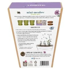 Mini Meadow Seedballs And 3 Bamboo Pots & Saucers 7 Mini Meadow Seedballs And 3 Bamboo Pots & Saucers -Feathered Garden pl2000040778 card7 lg
