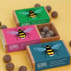 Seedballs Bee Matchboxes 14 Seedballs Bee Matchboxes -Feathered Garden pl2000048431 card5 lg