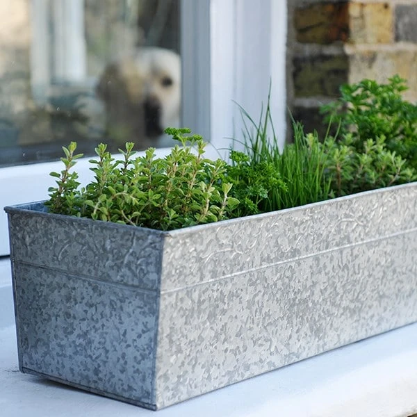 Embossed Galvanised Window Trough 4 Embossed Galvanised Window Trough - Image 2