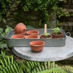 Terracotta Grow Pots - Set Of 8 With Tray 13 Terracotta Grow Pots - Set Of 8 With Tray -Feathered Garden pr2000028372 card3 lg
