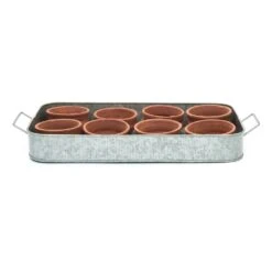 Terracotta Grow Pots - Set Of 8 With Tray 19 Terracotta Grow Pots - Set Of 8 With Tray -Feathered Garden pr2000028372 card9 lg