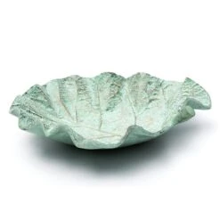 Verdigris Leaf Bird Bath -Feathered Garden pr2000028402 card5 lg