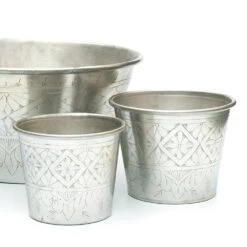 Hand Etched Aluminium Planter 15 Hand Etched Aluminium Planter -Feathered Garden pr2000028556 card4 lg