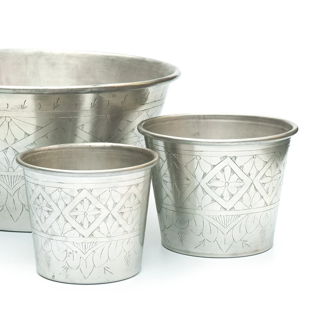 Hand Etched Aluminium Planter 6 Hand Etched Aluminium Planter - Image 4