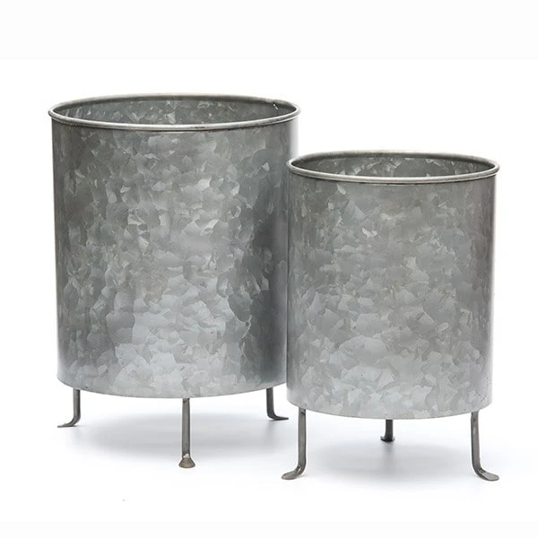 Galvanised Planter On Legs 4 Galvanised Planter On Legs - Image 2