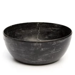 Rough Cast Aluminium Bowl - Charcoal Black 21 Rough Cast Aluminium Bowl - Charcoal Black -Feathered Garden pr2000028887 card10 lg