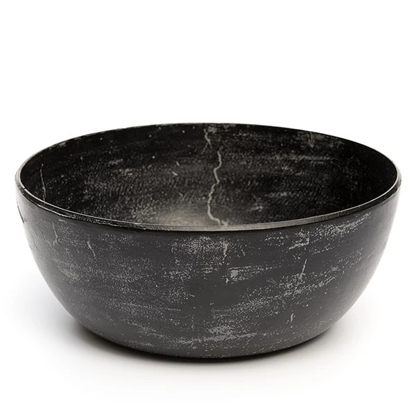 Rough Cast Aluminium Bowl - Charcoal Black 12 Rough Cast Aluminium Bowl - Charcoal Black - Image 10