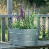 Galvanised Trough For Plants Or Drinks 1 Galvanised Trough For Plants Or Drinks -Feathered Garden pr2000031501