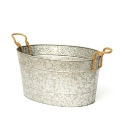 Galvanised Trough For Plants Or Drinks 13 Galvanised Trough For Plants Or Drinks -Feathered Garden pr2000031501 card5 lg