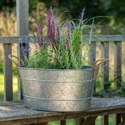 Galvanised Trough For Plants Or Drinks 15 Galvanised Trough For Plants Or Drinks -Feathered Garden pr2000031501 card7 lg