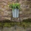 Tall Galvanised Planter With Stand 1 Tall Galvanised Planter With Stand -Feathered Garden pr2000031504