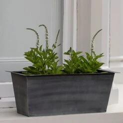 Plant Trough - Aged Zinc 13 Plant Trough - Aged Zinc -Feathered Garden pr2000033930 card4 lg