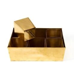 Brass Tray With 6 Brass Grow Pods 12 Brass Tray With 6 Brass Grow Pods -Feathered Garden pr2000037485 card3 lg