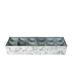 Galvanised Tray With 12 Grow Pods 10 Galvanised Tray With 12 Grow Pods -Feathered Garden pr2000037486 card4 lg