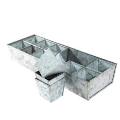 Galvanised Tray With 16 Grow Pods 12 Galvanised Tray With 16 Grow Pods -Feathered Garden pr2000037487 card3 lg