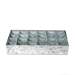Galvanised Tray With 24 Grow Pods 10 Galvanised Tray With 24 Grow Pods -Feathered Garden pr2000037488 card3 lg