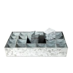 Galvanised Tray With 24 Grow Pods 11 Galvanised Tray With 24 Grow Pods -Feathered Garden pr2000037488 card4 lg
