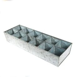 Galvanised Tray With 12 Large Grow Pods 12 Galvanised Tray With 12 Large Grow Pods -Feathered Garden pr2000037508 card4 lg