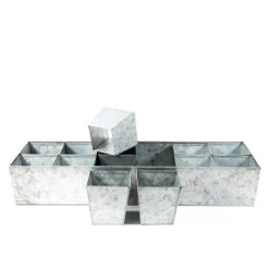 Galvanised Tray With 12 Large Grow Pods 14 Galvanised Tray With 12 Large Grow Pods -Feathered Garden pr2000037508 card6 lg