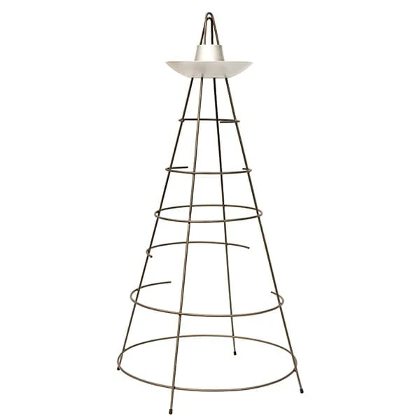 Sweet Pea Obelisk With Bird Bowl - Crocus Green 5 Sweet Pea Obelisk With Bird Bowl - Crocus Green - Image 3