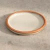 Glazed Terracotta Bird Bath Saucer - Oatmeal 2 Glazed Terracotta Bird Bath Saucer - Oatmeal -Feathered Garden pr2000038881