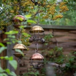 Brushed Brass Satellite Fat Ball Feeder 13 Brushed Brass Satellite Fat Ball Feeder -Feathered Garden pr2000040686 card6 lg