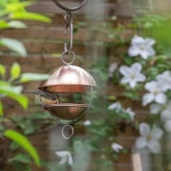Brushed Copper Satellite Bird Seed Feeder 12 Brushed Copper Satellite Bird Seed Feeder -Feathered Garden pr2000040690 card4 lg