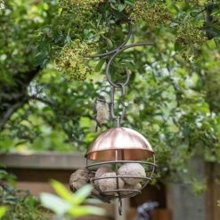 Brushed Copper Satellite Fat Ball Feeder 19 Brushed Copper Satellite Fat Ball Feeder -Feathered Garden pr2000040691 card9 lg