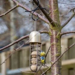Tree Hanging Fat Ball Feeder - Brass -Feathered Garden pr2000041701 card6 lg