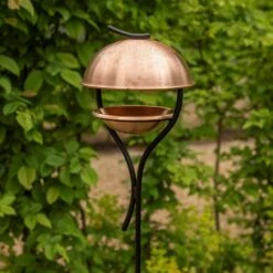 Stake Bird Feeder - Copper 11 Stake Bird Feeder - Copper -Feathered Garden pr2000046886 card5 lg